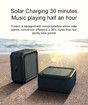 Solar Speaker Portable IPX6 Waterproof Bluetooth Speaker Stereo Bass for Home and Outdoor Wireless Speaker-1 Pack