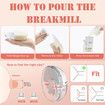 Wearable Breast Pump 210ML Large Capacity Hands Free Electric Portable Breast Pump BPA-free with LED Display 4 Modes 12 Levels Color Flesh