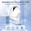 Wearable Breast Pump 210ML Large Capacity Hands Free Electric Portable Breast Pump BPA-free with LED Display 4 Modes 12 Levels Color Flesh