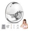 Wearable Breast Pump 210ML Large Capacity Hands Free Electric Portable Breast Pump BPA-free with LED Display 4 Modes 12 Levels Color Flesh