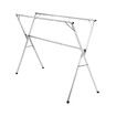Clothes Drying Airer Stainless Steel Garment Rack Laundry Adjustable Foldable Freestanding Outdoor With 20 Hooks