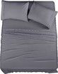 (Queen,dark gray)Queen Bed Sheets Set - 4 Piece Bedding - Brushed Microfiber - Shrinkage and Fade Resistant - Easy Care