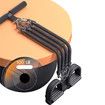 Multifunctional Tension Rope with Pedal Puller Pedal Resistance Band Set Exercise Band with Handle for Home Fitness Equipment-Black