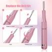 Electric Nail Drill-35000RPM Portable Acrylic Gel Polish Remover Nail Drill Machine with 6 Nail Bits,Professional Manicure Pedicure Polishing Tools for Home Salon,Pink