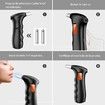 Breathalyzer,Portable Breathalyzer Tester with LCD Display Digital Accuracy Alcohol Breathalyzer Tester with 5PCS Mouthpieces