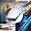 1 Pack 4X Large Ultra Bright LED Page Magnifier- 12 Anti-Glare Dimmable LEDs, Relieve Eye Strain for Reading Small Prints & Low Vision