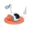 Smart Cat Toy Car for Pet, Interactive Toy Ball, Automatic Movement, Remote Control, Indoor Cat Stuff (Orange)