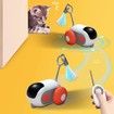 Smart Cat Toy Car for Pet, Interactive Toy Ball, Automatic Movement, Remote Control, Indoor Cat Stuff (Orange)