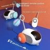 Smart Cat Toy Car for Pet, Interactive Toy Ball, Automatic Movement, Remote Control, Indoor Cat Stuff (Blue)