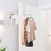 Home Over The Door Alloy Steel Hooks, Folding Hanging Coat Rack