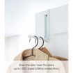 Home Over The Door Alloy Steel Hooks, Folding Hanging Coat Rack