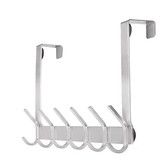 Over The Door Hooks, Stainless Steel Sturdy Door Hanger for Bathroom, Bedroom,Kitchen 1Pack, White