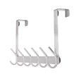 Over The Door Hooks, Stainless Steel Sturdy Door Hanger for Bathroom, Bedroom,Kitchen 1Pack, White