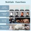 Camping Essentials Fan with LED Lantern Solar Tent Light Portable Tent fan with Hanging Hook Rechargeable Desk Fan for Home Tent Emergency Outages-Black