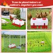 Chicken Water Feeder Auto Chick Waterer Automatic Poultry Dispenser Drinker Hen Watering System Chook Gravity Fed 10 PVC Feeding Cups 10L with Stands