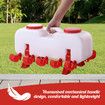 Chicken Water Feeder Auto Chick Waterer Automatic Poultry Dispenser Drinker Hen Watering System Chook Gravity Fed 10 PVC Feeding Cups 10L with Stands