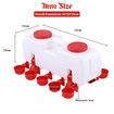 Chicken Water Feeder Auto Chick Waterer Automatic Poultry Dispenser Drinker Hen Watering System Chook Gravity Fed 10 PVC Feeding Cups 10L with Stands