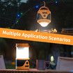 LED Rechargeable Emergency Flashlight Lantern Waterproof Tent Light with 12 Light Modes Detachable Portable Camping