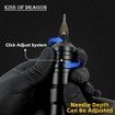 Wireless Tattoo Machine,Rotary Tattoo Cartridge Pen Custom Coreless Motor 2400mAh Power Supply Digital LED Display Professional for Tattoo Artist