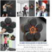 Music Boxing Machine with Boxing Gloves, Wall Mounted Smart Bluetooth Music Boxing Trainer