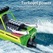2.4G Wireless Remote Control Boat Turbo Jet Speedboat Flip Reset Low Electricity Tips Boy Water Toy Boat (Green)