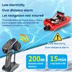 2.4G Wireless Remote Control Boat Turbo Jet Speedboat Flip Reset Low Electricity Tips Boy Water Toy Boat (Red)