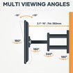 Wall TV Stand Bracket Television Mount Swivel Mounting Holder Tilt Hanger Base Black Fits 13 to 30 Inches