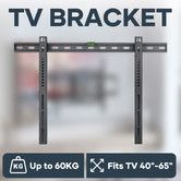 Wall Mount TV Stand Television Mounting Bracket Holder Base Hanger Black Modern Fits 40 to 65 Inches