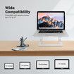 Laptop Holder Stand Riser Computer Notebook Monitor PC Mackbook Desk Station Ergonomic Portable for 13 to 17 Inch Screen