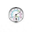 Mini Thermometer Hygrometer Indoor Outdoor Thermometer Temperature Humidity Monitor Gauge Temperature Monitor for Home Wall Room Incubator Tank (Silver)