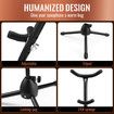 Saxophone Stand Tubular Construction Adjustable Folding Sax Rack Music Instrument Metal Black