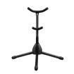 Saxophone Stand Tubular Construction Adjustable Folding Sax Rack Music Instrument Metal Black