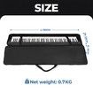 Electric Piano Storage Bag Padded Portable Gig Bag Oxford Cloth Black 88 Keys Keyboard