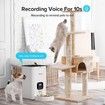 Automatic Cat Feeder WiFi Smart Pet Feeder with APP Control for Remote Feeding Timed Pet Feeder Dry Food Dispenser For Cats and Dogs (White-4L)