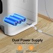 Automatic Cat Feeder WiFi Smart Pet Feeder with APP Control for Remote Feeding Timed Pet Feeder Dry Food Dispenser For Cats and Dogs (White-4L)