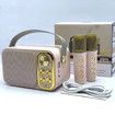 Mini Karaoke Machine for Kids, with 2 Wireless Microphones, Portable Bluetooth Speaker, Kids Karaoke Machine to Sing Anywhere, Great for Parties, Birthdays