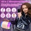 Kids Karaoke Machine, Portable Bluetooth Speaker with 2 Wireless Microphones,Ideal Gift for Girls and Boys