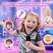 Kids Karaoke Machine, Portable Bluetooth Speaker with 2 Wireless Microphones,Ideal Gift for Girls and Boys