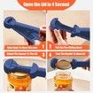Multifunctional Retractable Bottle Opener,Jar Opener Bottle Opener,Adjustable Multifunctional Can Opener Jar Lid Gripper,for Weak Hands,Senior Arthritis (Blue)