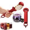 Multifunctional Retractable Bottle Opener,Jar Opener Bottle Opener,Adjustable Multifunctional Can Opener Jar Lid Gripper,for Weak Hands,Senior Arthritis (Red)
