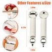Multifunctional Retractable Bottle Opener,Seinohome Jar Opener,Adjustable Multifunctional Stainless Steel Can Opener,Bottle Opener for Seniors,For Weak Hands,Senior Arthritis (White)
