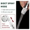 Sink Faucet Sprayer Attachment for Hair and Pet Rinser Showerhead with Water-Saving Stop Function in White