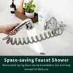 Sink Faucet Sprayer Attachment for Hair and Pet Rinser Showerhead with Stop Water-Saving Function