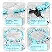 (Green)24 Links Detachable & Size Adjustable Hula Circle,Infinity Fitness Hoop,Smart Weighted Fit Hoop Plus Size,with Ball Auto Rotate 360 Degree