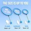 (Blue)24 Links Detachable & Size Adjustable Hula Circle,Infinity Fitness Hoop,Smart Weighted Fit Hoop Plus Size,with Ball Auto Rotate 360 Degree