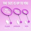 (Purple)24 Links Detachable & Size Adjustable Hula Circle,Infinity Fitness Hoop,Smart Weighted Fit Hoop Plus Size,with Ball Auto Rotate 360 Degree