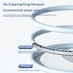 Blue-Jump Rope with Counter, Cordless Weighted Jump Rope Adjustable Skipping Rope with Calorie Counter for Fitness Exercise Training Indoor Outdoor