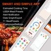 Wireless Meat Thermometer with 493FT Long Wireless Range,Instant Read Digital Food Thermometer,Smart APP Control,Charging Dock,Kitchen Thermometer
