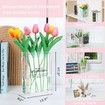 Book Vase for Flowers,Book Lovers Gifts,Aesthetic Room Decor Cute Flower Vase & Must-Have for Home,Bookshelf,Bedroom & Office Decor (Clear)