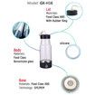 Hydrogen Water Bottle, 400ML Hydrogen Rich Water Ionizer Maker Generator Alkaline Energy Bottle
